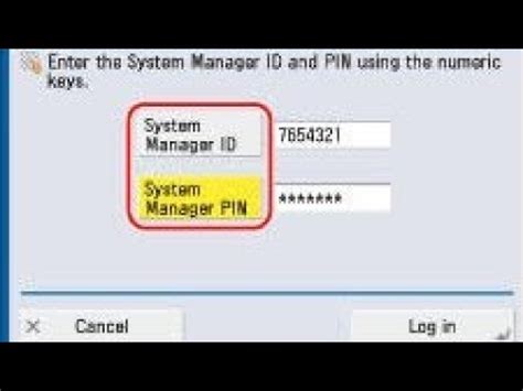 panerai canon pin|Changing the System Manager ID and PIN .